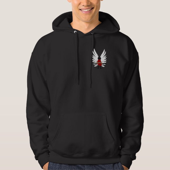 D-Wings Heart Hoodie (Front)