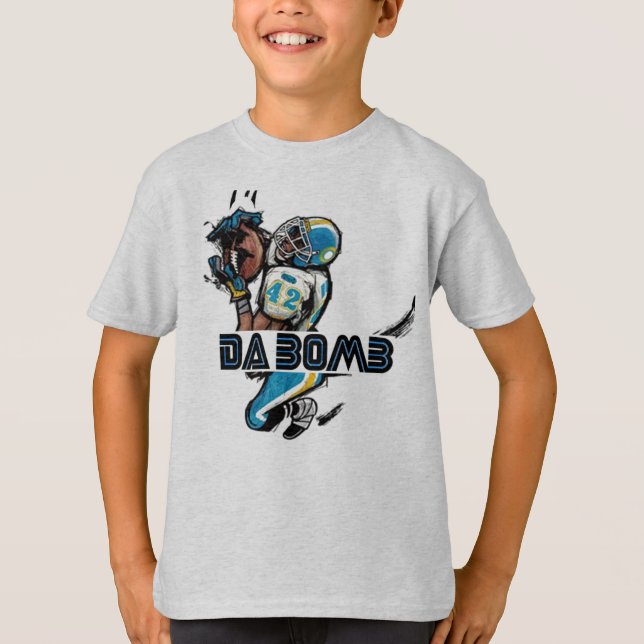 Da-Bomb - Kids (Football) T Shirt (Front)