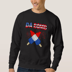 Da Bomb Patriotic Popsicles 4th Of July Summer Pop Sweatshirt
