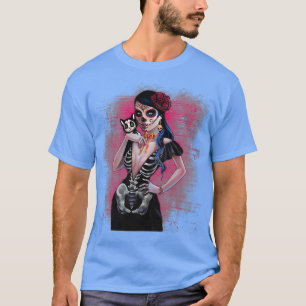 Da De Los Muertos La Catrina Day Of 1 T-Shirt
