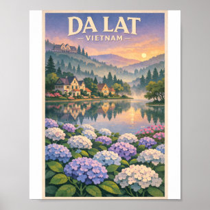 Da Lat Dreamscape – Retro Travel Print