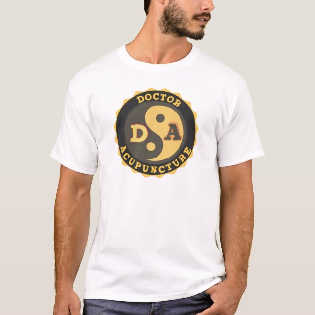 DA LOGO YIN YANG LOTUS FLOWER DOCTOR ACUPUNCTURE T-Shirt (Front)