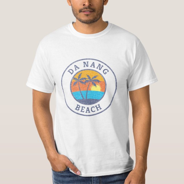Da Nang Beach, Vietnam Faded Classic Style T-Shirt (Front)