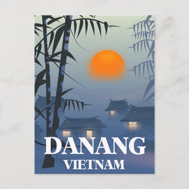 Da Nang Vietnam Travel poster Postcard (Front)