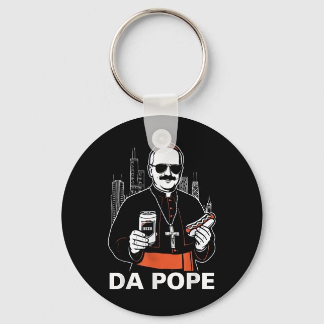 Da Pope America Pope Leo Xiv  Key Ring (Front)