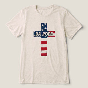 DA POPE – First American Pope, First Meme Saint Tri-Blend Shirt