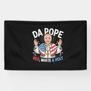 Da Pope From America Chicago Pope Leo XIV Provost  Banner