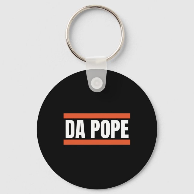 Da Pope From America Chicago Pope Leo Xiv Provost  Key Ring (Front)
