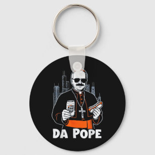 Da Pope From America Chicago Pope Leo Xiv Provost Key Ring