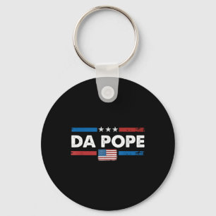 Da Pope From America Chicago Pope Leo Xiv Provost  Key Ring