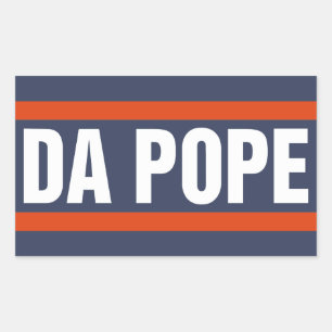 Da Pope From America Chicago Pope Leo XIV Provost Rectangular Sticker
