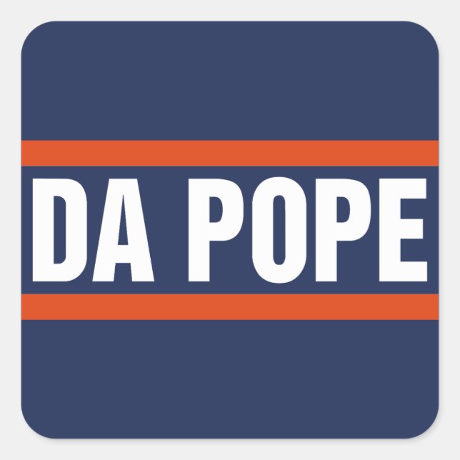 Da Pope From America Chicago Pope Leo XIV Provost Square Sticker (Front)