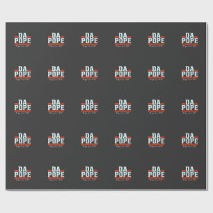 Da Pope From America Chicago Pope Leo XIV Provost  Wrapping Paper