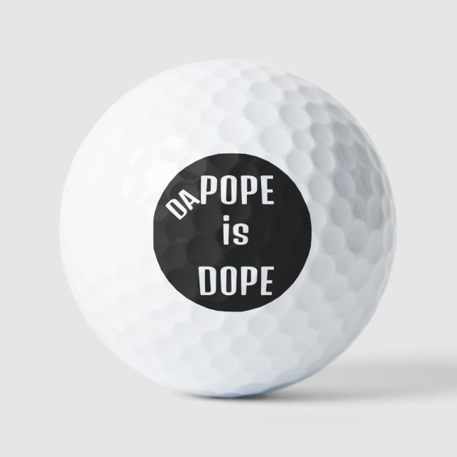 DA Pope is Dope Golf Balls (Front)