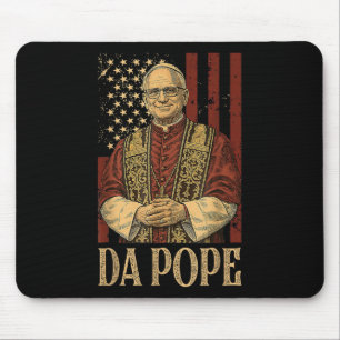 Da Pope Leo Xiv New Pope Funny Humor Men Women  Mouse Pad