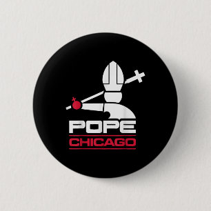 Da Pope Leo Xiv Shirt Chicago Baseball  6 Cm Round Badge