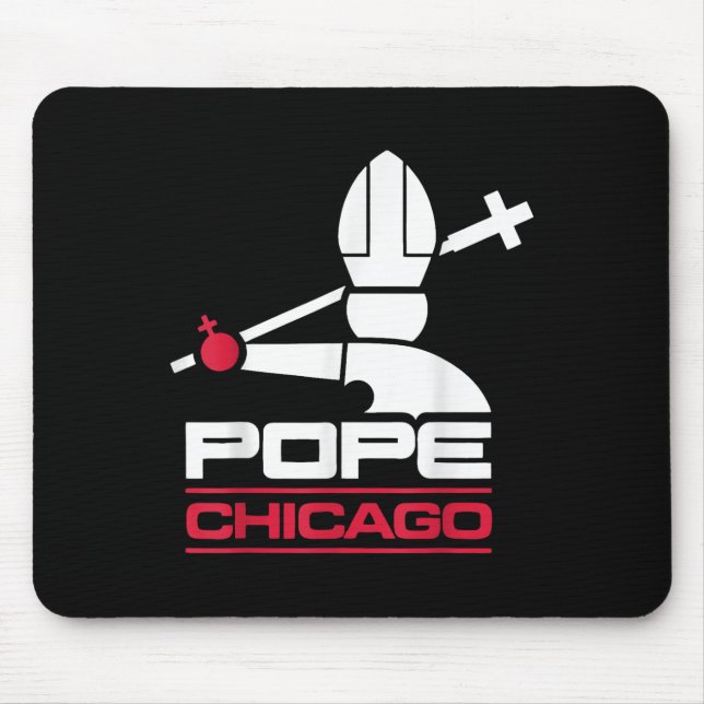 Da Pope Leo Xiv Shirt Chicago Baseball  Mouse Pad (Front)
