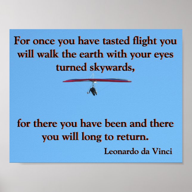 Da Vinci Flying Poem🚁✨ Budget Special  Poster (Front)