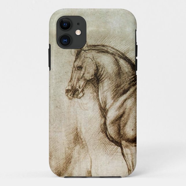 Da Vinci Horse Study iPhone Case (Back)