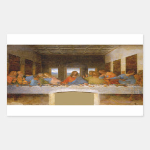 Da Vinci Last Supper Fine Art Classic Rectangular Sticker