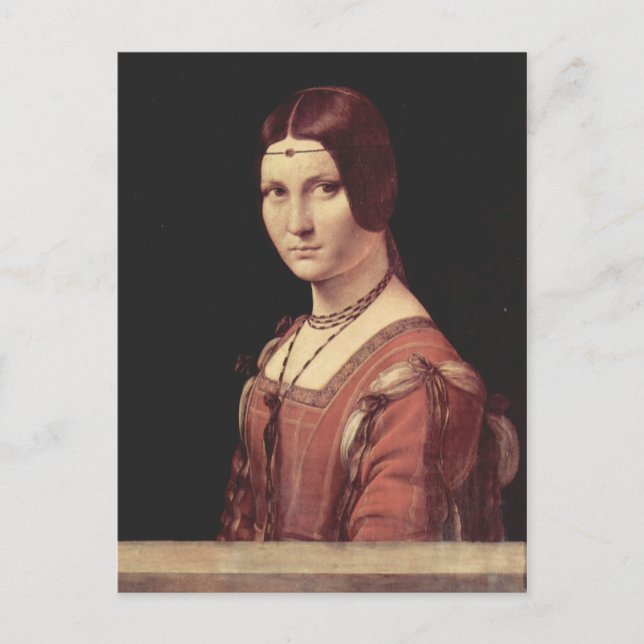 Da Vinci Leonardo - La belle ferronnière Postcard (Front)