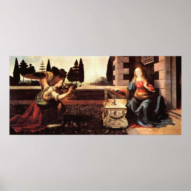 Da Vinci, Leonardo - The Annunciation Poster (Front)