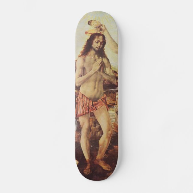 Da Vinci Leonardo - The Baptism of Christ Skateboard (Front)