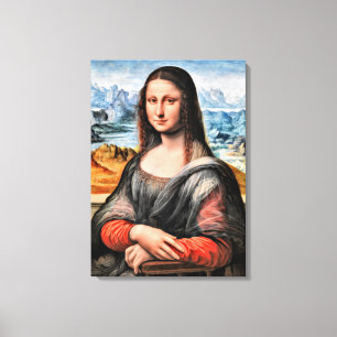 Da Vinci - Mona Lisa, world-famous painting Canvas Print