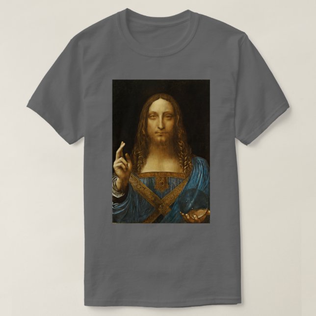 Da Vinci Salvator Mundi T-Shirt (Design Front)