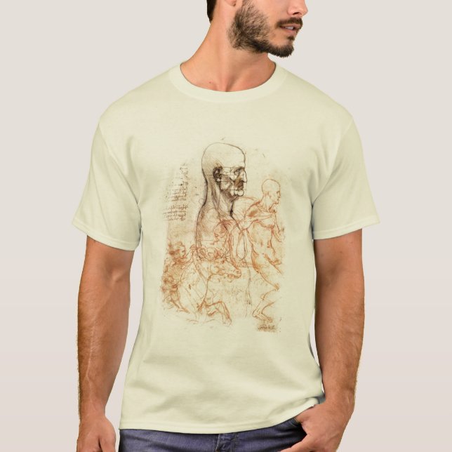 da Vinci Sketch -- Man and Horse T-Shirt (Front)