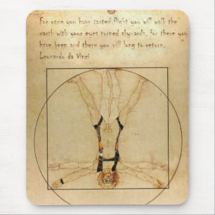 da Vinci Skydiving Mouse Pad