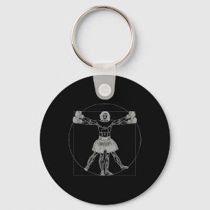 Da Vinci Vitruvian Man Muay Thai Mma Street Fight Key Ring