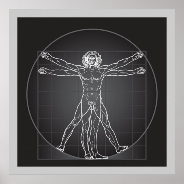 da vinci vitruvian man  poster FROM 14.95 (Front)