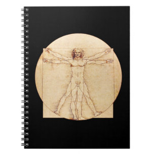 Da Vinci Vitruvian Man Spiral Notebook