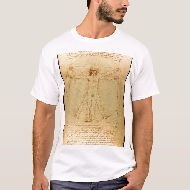 Da Vinci — Vitruvian Man T-Shirt (Front)
