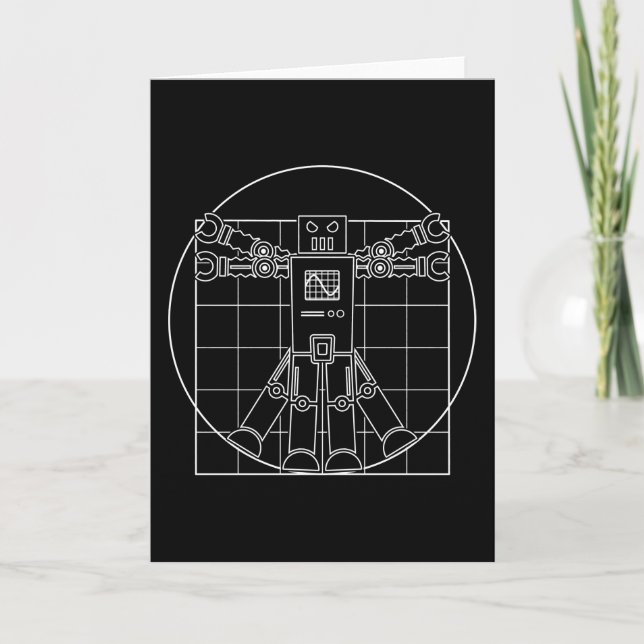 Da Vinci Vitruvian Robot Card (Front)