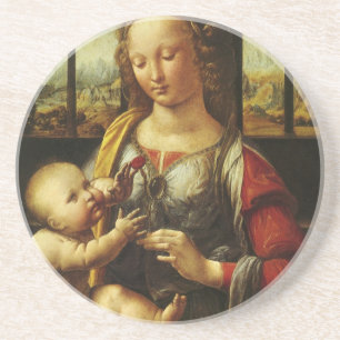 da Vinci's Madonna of the Carnation Coaster