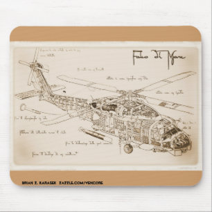Da Vinci's MH-60 Seahawk Mousepad