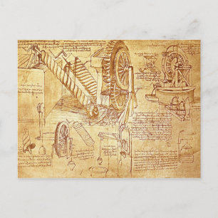 Da Vinci's Notes Postcard