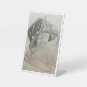 Da Vinci's Pedestal Sign, 4" X 6" Pedestal Sign