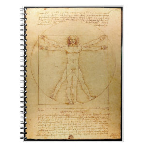 Da Vinci's Vitruvian Man Notebook