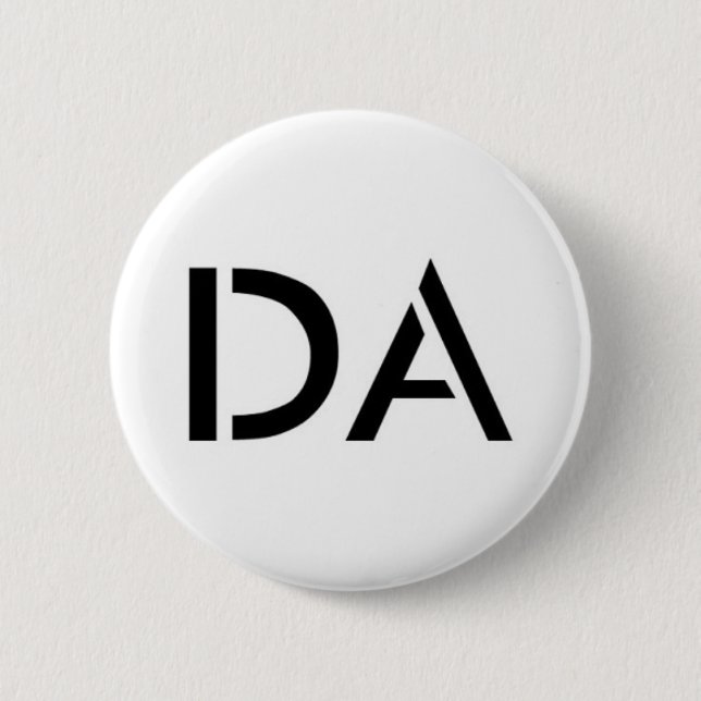 DA White Button (Front)