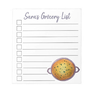Daal Vegetarian Indian Red Lentil Grocery List Notepad