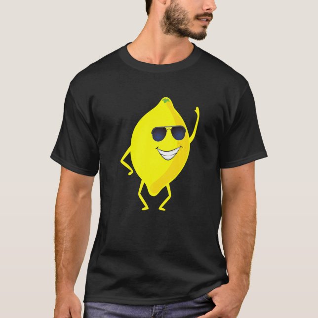 Dab Blackberry Dancing Dabbing Lemon Fruit T-Shirt (Front)