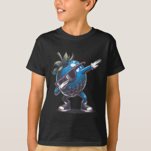 Dab Blueberry Dancing Dabbing Blueberry Fruit  T-Shirt
