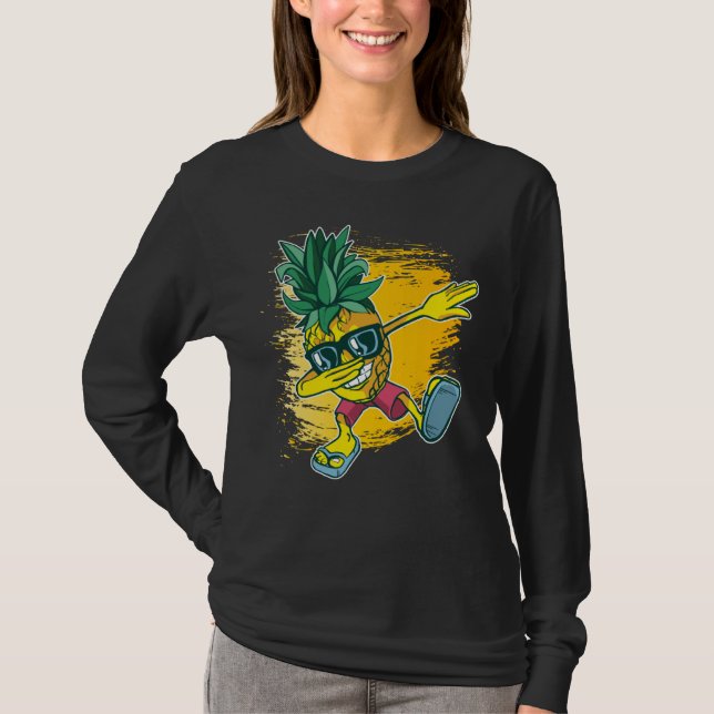 dab dance dabbing pineapple T-Shirt (Front)