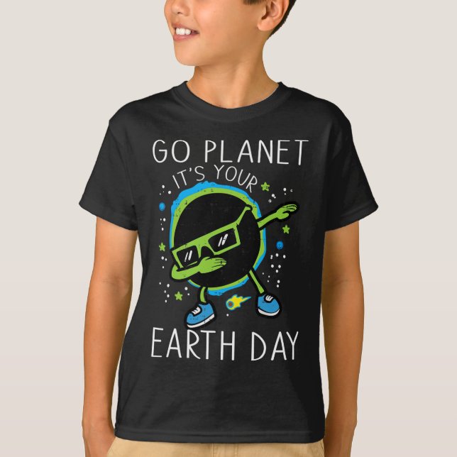 Dab Earth Solar Eclipse Go Planet Its Your Earth D T-Shirt (Front)