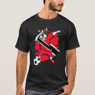 Dab French Bulldog Trinidad And Tobago Soccer Fans T-Shirt