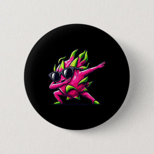 Dab Fruit Dancing Dabbing Dragon Fruit Meme  6 Cm Round Badge