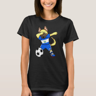 Dab German Shepherd El Salvador Soccer Fans Jersey T-Shirt